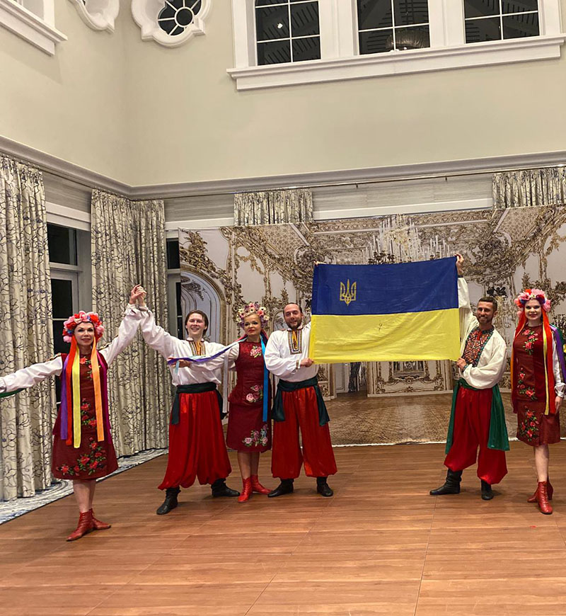 Ukrainian dancers, musicians, Naples, Florida, Club at Mediterra