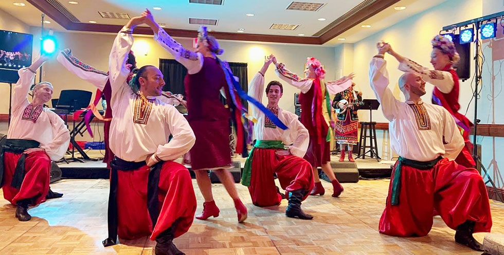 01-15-2023, Kozak Ukrainian Dancers, New York Ukrainian dancers musicians singers, www.cossack.us, Sunday January 15 2023, New York City Hilton Hotel 1335 Avenue of the Americas New York NY 10019-6078 MORGAN SUITE, Second floor, Showcasing during the Association of Performing Arts Presenters (APAP-2013) booking conference