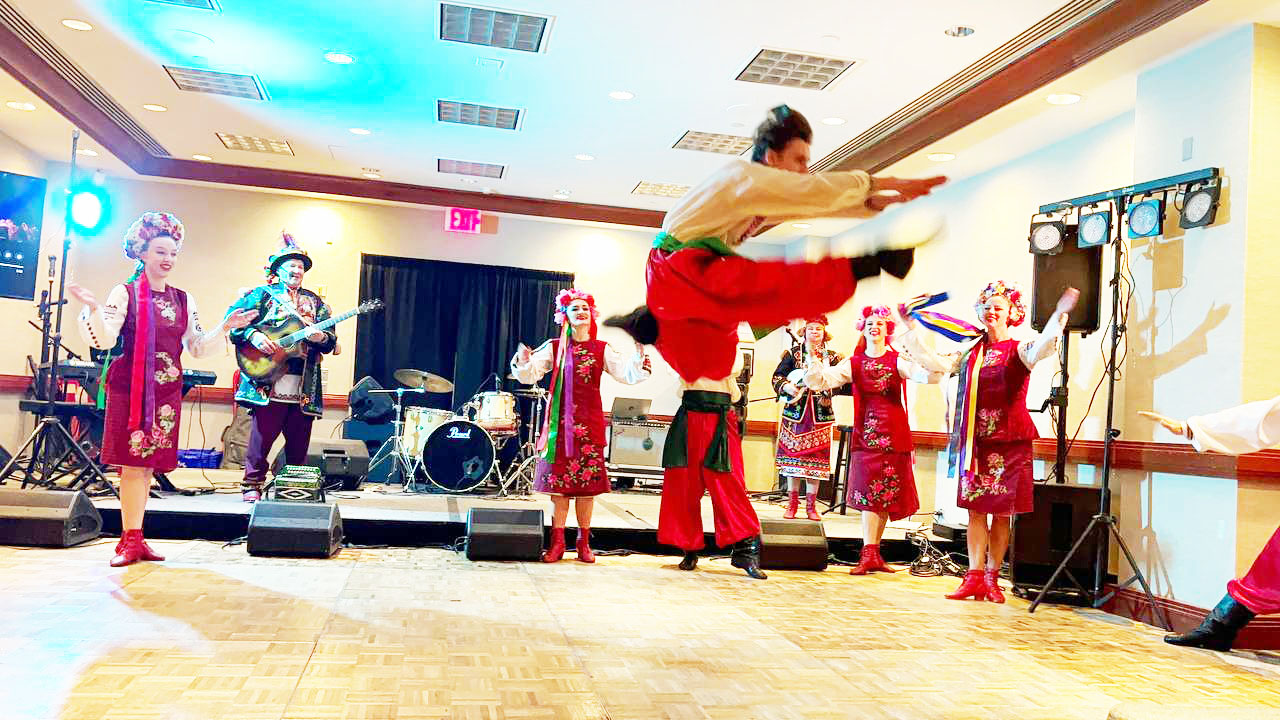 01-15-2023, Kozak Ukrainian Dancers, New York Ukrainian dancers musicians singers, www.cossack.us, Sunday January 15 2023, New York City Hilton Hotel 1335 Avenue of the Americas New York NY 10019-6078 MORGAN SUITE, Second floor, Showcasing during the Association of Performing Arts Presenters (APAP-2013) booking conference