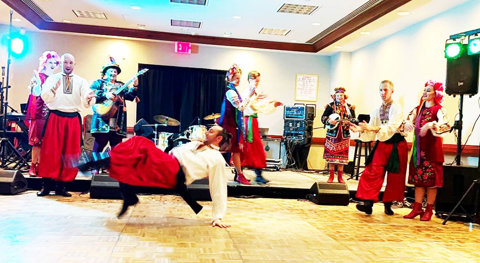 01-15-2023, Kozak Ukrainian Dancers, New York Ukrainian dancers musicians singers, www.cossack.us, Sunday January 15 2023, New York City Hilton Hotel 1335 Avenue of the Americas New York NY 10019-6078 MORGAN SUITE, Second floor, Showcasing during the Association of Performing Arts Presenters (APAP-2013) booking conference