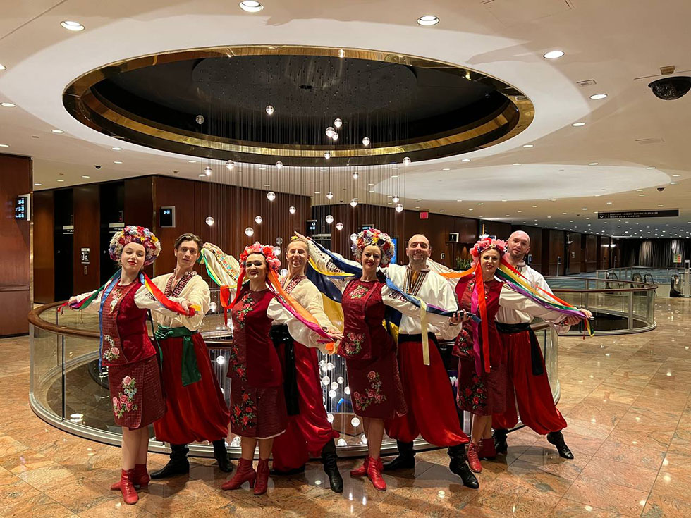 01-15-2023, Kozak Ukrainian Dancers, New York Ukrainian dancers musicians singers, www.cossack.us, Sunday January 15 2023, New York City Hilton Hotel 1335 Avenue of the Americas New York NY 10019-6078 MORGAN SUITE, Second floor, Showcasing during the Association of Performing Arts Presenters (APAP-2013) booking conference