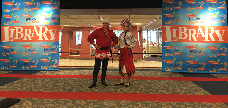 Russian Balalaika Duo, Elina Karokhina, Mikhail Smirnov, Orlando Public Library, Orlando, Florida